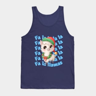 CHRISTMAS LLAMA Tank Top